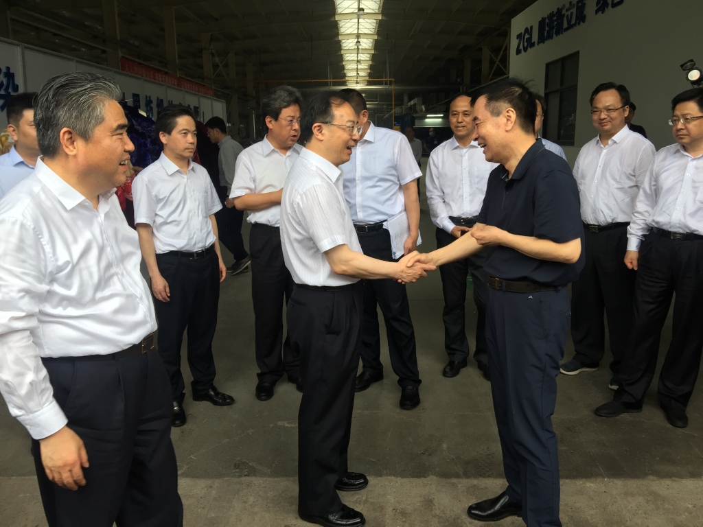 2020年6月23日，省長吳政隆來新立成公司調研指導工作